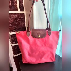 Pink "Longchamp" midsized Tote Bag